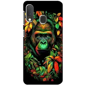 Чохол з Мавпами Samsung A20e - (AlphaPrint) (Мавпа в квітах)