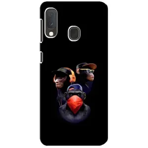 Чохол з Мавпами Samsung A20e - (AlphaPrint) (Три мавпи)