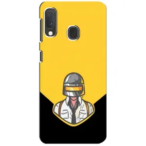 Чеjхол PUBG для Самсунг Ґалаксі А20е (AlphaPrint) (Пабг в шоломі)