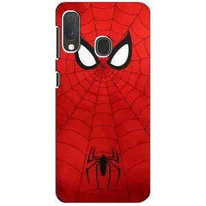 Чехол с человеком пауком для Samsung A20e - (AlphaPrint) (Паук (Марвел))