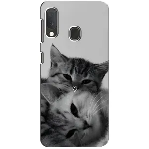 Чохол з принтом «Пара котів» для Samsung Galaxy A20e