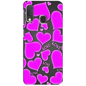 Чехол с принтом «Pink hearts» для Samsung Galaxy A20e