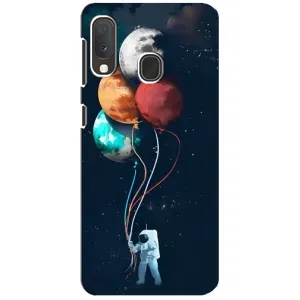 Космические Чехлы для Самсунг Галакси А20е (VPrint) (Планеты шарики)