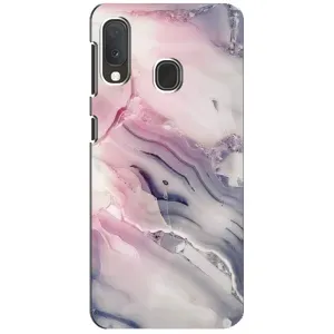 Мраморний чехол на Samsung A20e (VPrint) (Пурпурний Мрамор)