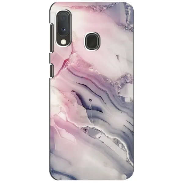 Чохол з принтом «Пурпурний Мрамор» для Samsung Galaxy A20e