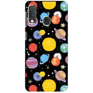 Космические Чехлы для Самсунг Галакси А20е (VPrint) (Рисованные планеты)