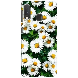 Чехол с картинкой (Стильные) для Самсунг Галакси А20е - (AlphaPrint) (Ромашки)