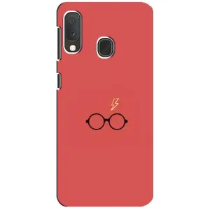 Чехлы с Гарри Поттером для Samsung A20e (AlphaPrint) (шрам и очки)
