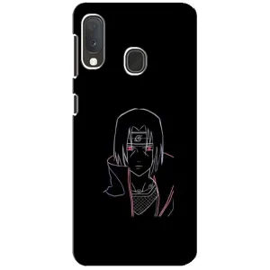 Чехлы на тему: Итачи Учиха для Samsung A20e (AlphaPrint) (силуэт Итачи)