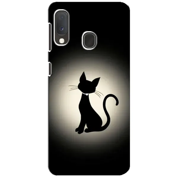 Чохол з принтом «Силует котика» для Samsung Galaxy A20e