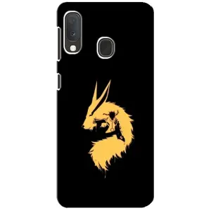 Naruto Anime Чехлы для Самсунг Галакси А20е (AlphaPrint) (силуэт Курама Наруто)