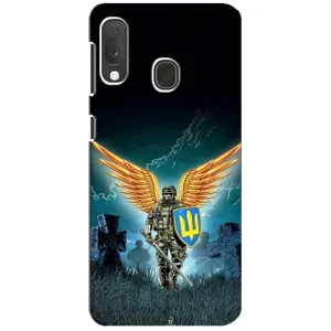 Чехлы с картинкой ЗСУ для Samsung A20e (AlphaPrint) (Солдат ЗСУ)