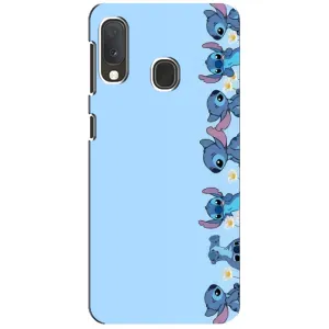 Чохол з принтом Стіч на Samsung Galaxy A20e (Стіч фон)