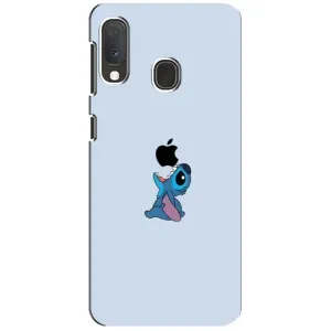 Чохол з принтом Стіч на Samsung Galaxy A20e (Stitch apple)