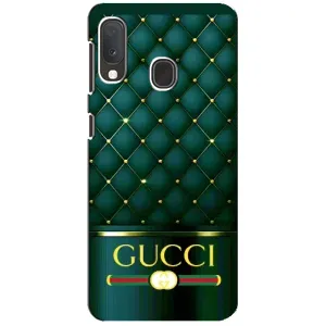 Чохли  GUCCI для Самсунг Ґалаксі А20е (AlphaPrint) (Текстура Гуччі)