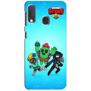 Чехлы Brawl Stars для Samsung A20e (AlphaPrint) (Трио героев)