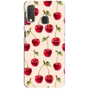 Чехлы с Фруктами для Samsung A20e (VPrint) (Вишня)