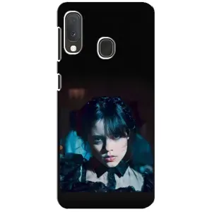 Чехлы Венсдей на Samsung A20e Уэнсдей (AlphaPrint) (взгляд Уэнздей)