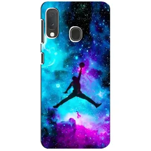 Чехлы для Samsung A20e - с картинкой JORDAN (AlphaPrint) (Яркий Джордан)