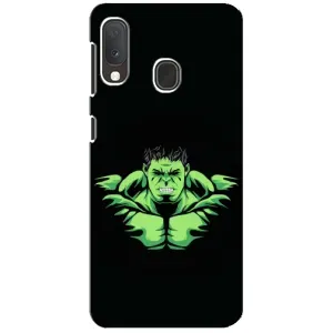Чехлы с героями Марвел Samsung A20e (VPrint) (Зелёный Халк)