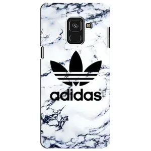 Чехлы Адидас для Samsung A8 Plus,  A730F (AlphaPrint) (Адидас на мраморе)