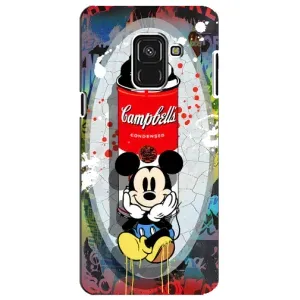 Чехол Disney Mouse Samsung A8 Plus, A730F (PREMIUMPrint) (Американский Маус)