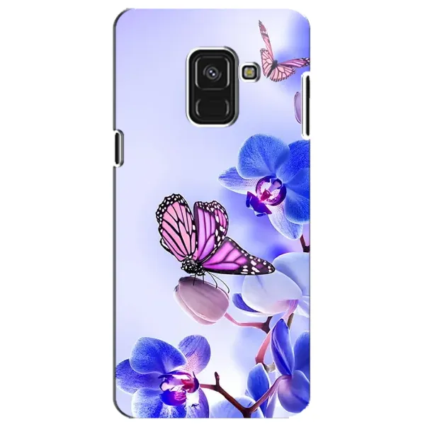 Чохол з принтом «Метелик на квітах» для Samsung Galaxy A8 Plus 2018 (A730F)