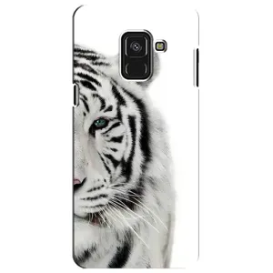 Чехлы с картинками животных Samsung A8 Plus, A730F (Белый Тигр)