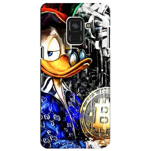 Чехол с принтом «Биткойн Скрудж» для Samsung Galaxy A8 Plus 2018 (A730F)