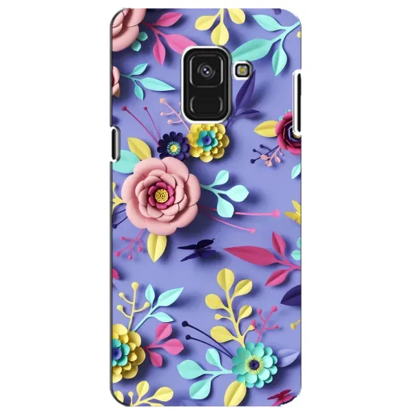 Чохол з принтом «Дизайн квітів» для Samsung Galaxy A8 Plus 2018 (A730F)