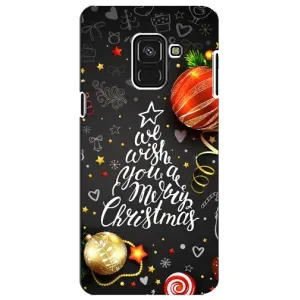 Рождественские Чехлы для Samsung A8 Plus,  A730F (VPrint) (Елочка)