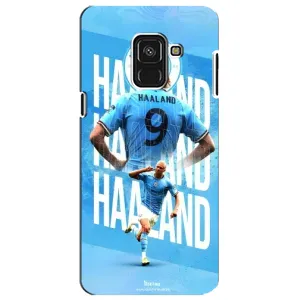Чехлы с футболистом Ерлинг Холанд для Samsung A8 Plus,  A730F (AlphaPrint) (Erling Haaland)