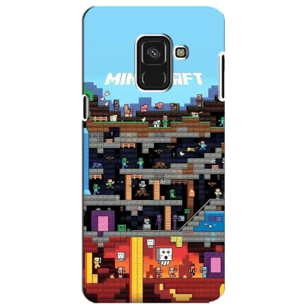 Чохол з принтом «фон Minecraft» для Samsung Galaxy A8 Plus 2018 (A730F)