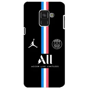 Чехлы PSG для Samsung A8 Plus,  A730F (AlphaPrint) (футболка ПСЖ)