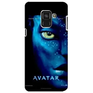 Чехлы с фильма АВАТАР для Samsung A8 Plus,  A730F (AlphaPrint) (глаз Аватара)