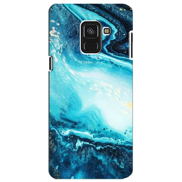 Чехол с принтом «Голубой мрамор» для Samsung Galaxy A8 Plus 2018 (A730F)