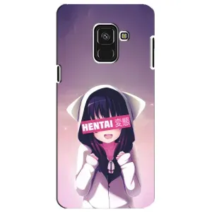 Чехлы Персонажи Аниме Наруто для Samsung A8 Plus,  A730F (AlphaPrint) (Hentai chan)