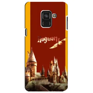 Чехлы с Гарри Поттером для Samsung A8 Plus,  A730F (AlphaPrint) (Hogwarts)