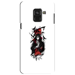 Чехлы на тему: Итачи Учиха для Samsung A8 Plus,  A730F (AlphaPrint) (Итачи с атрибутами)