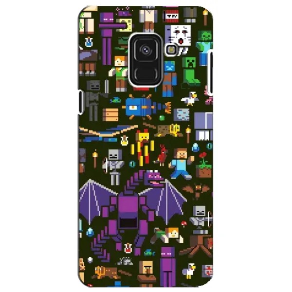 Чохол з принтом «Колаж Майнкрафт» для Samsung Galaxy A8 Plus 2018 (A730F)