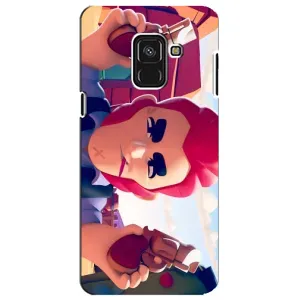 Чехол для Samsung A8 Plus,  A730F Бравл Старс (VPrint) (Кольт)
