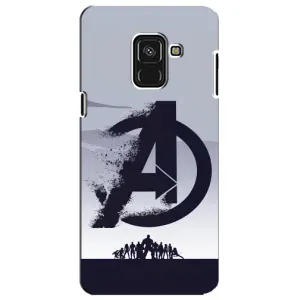 Чехлы с героями Марвел Samsung A8 Plus,  A730F (VPrint) (Команда А)