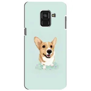 Чехлы с собаками для Samsung A8 Plus,  A730F (VPrint) (Корги)