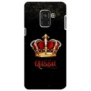 Чехол с Короной Самсунг А8 Плюс 2018, А730Ф - (AlphaPrint) (Корона короля)