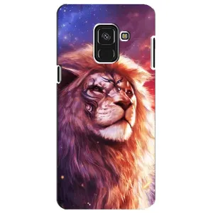 Чехол со Львом для Samsung A8 Plus,  A730F (VPrint) (Красочный Лев)