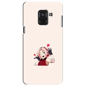 Чехлы Персонажи Аниме Наруто для Samsung A8 Plus,  A730F (AlphaPrint) (Лайк Сакура)