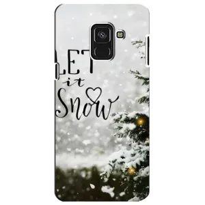 Новорічні, Святкові Чохли для Samsung A8 Plus, A730F - 2024 год (Let it snow)