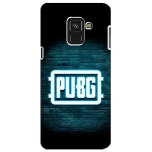 Чехол PUBG для Самсунг А8 Плюс 2018, А730Ф (AlphaPrint) (Лого PUBG)