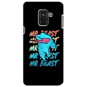 Чехлы Мистер Бист для Самсунг А8 Плюс 2018, А730Ф (logo Mr beast)