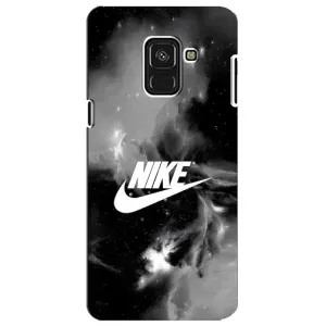 Чехол для Samsung A8 Plus,  A730F - с принтом Найк (AlphaPrint) (Лого Найк)